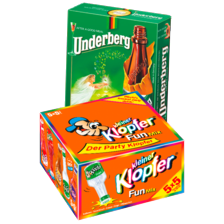 Kleiner Klopfer funmix
doos van 25 flesjes à 20 ml
of Underberg
pak à 3 flesjes van 20 ml